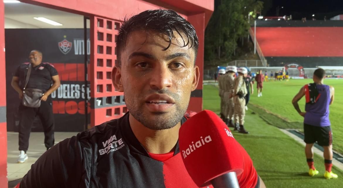 Volante do Vitória pede apoio da torcida no Ba-Vi da final: 'Jogo da nossa vida'
