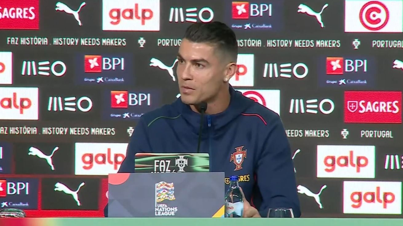Cristiano Ronaldo se irrita em coletiva e manda recado: 'Falta de respeito'