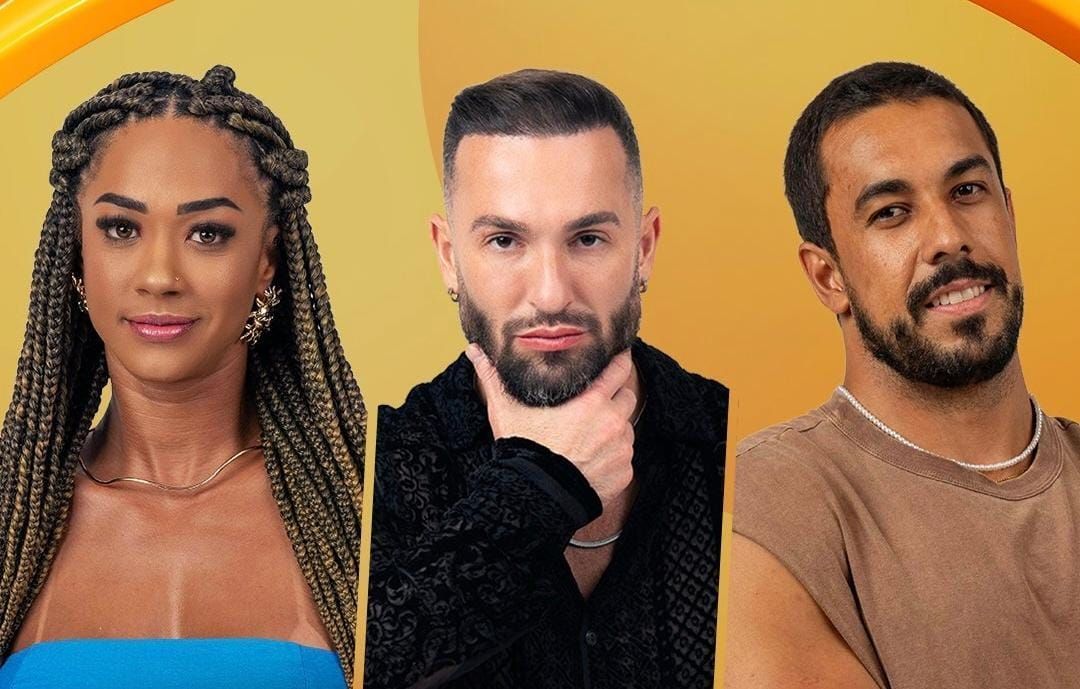 Enquete BBB 25: Aline, Diego Hypolito ou Maike, quem deve ser eliminado?