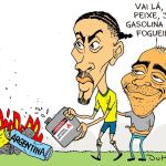 Charge do Duke | Raphinha bota gasolina no clássico Argentina x Brasil