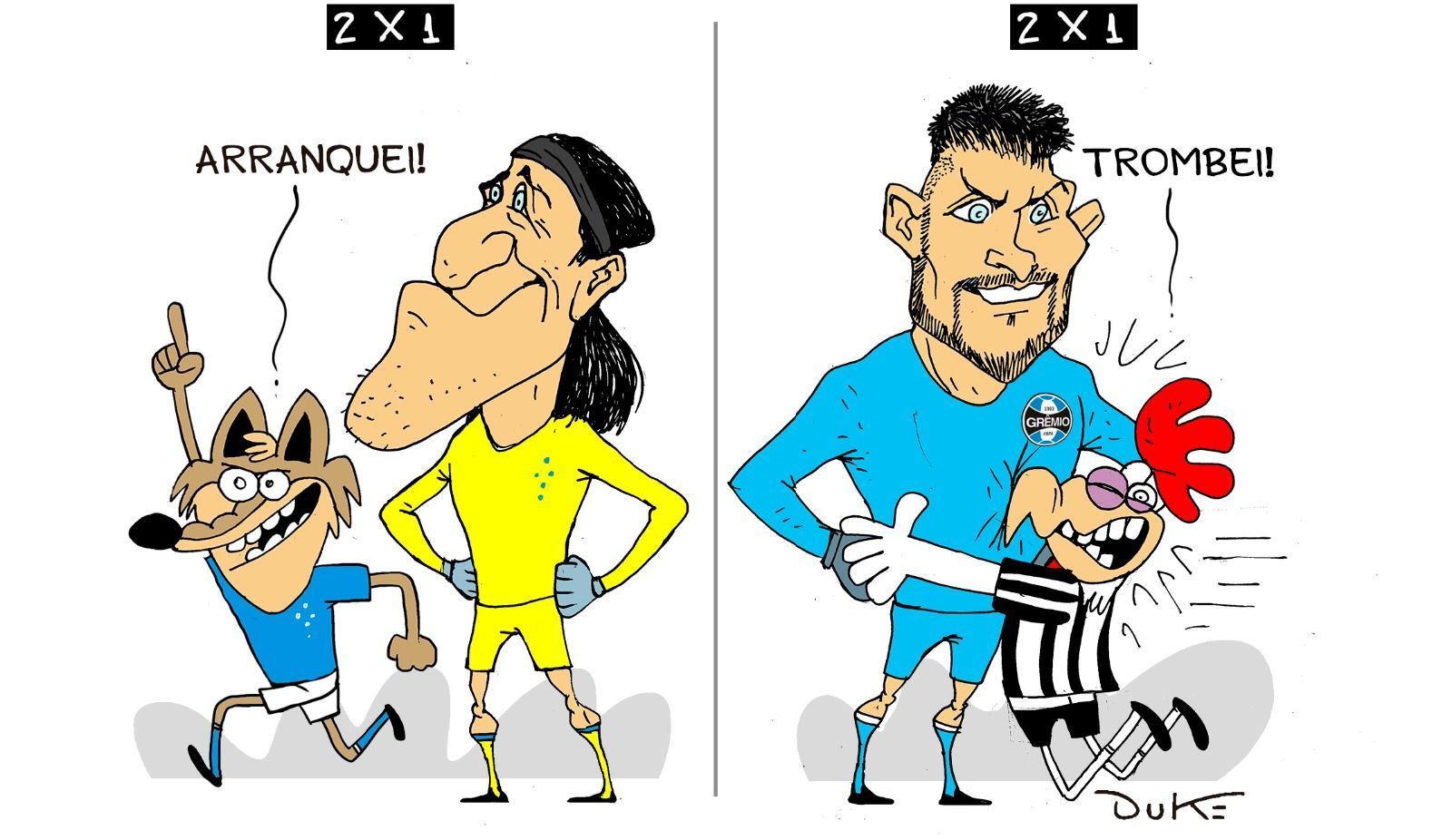 Charge do Duke | Estreias de Cruzeiro e Atlético no Brasileirão