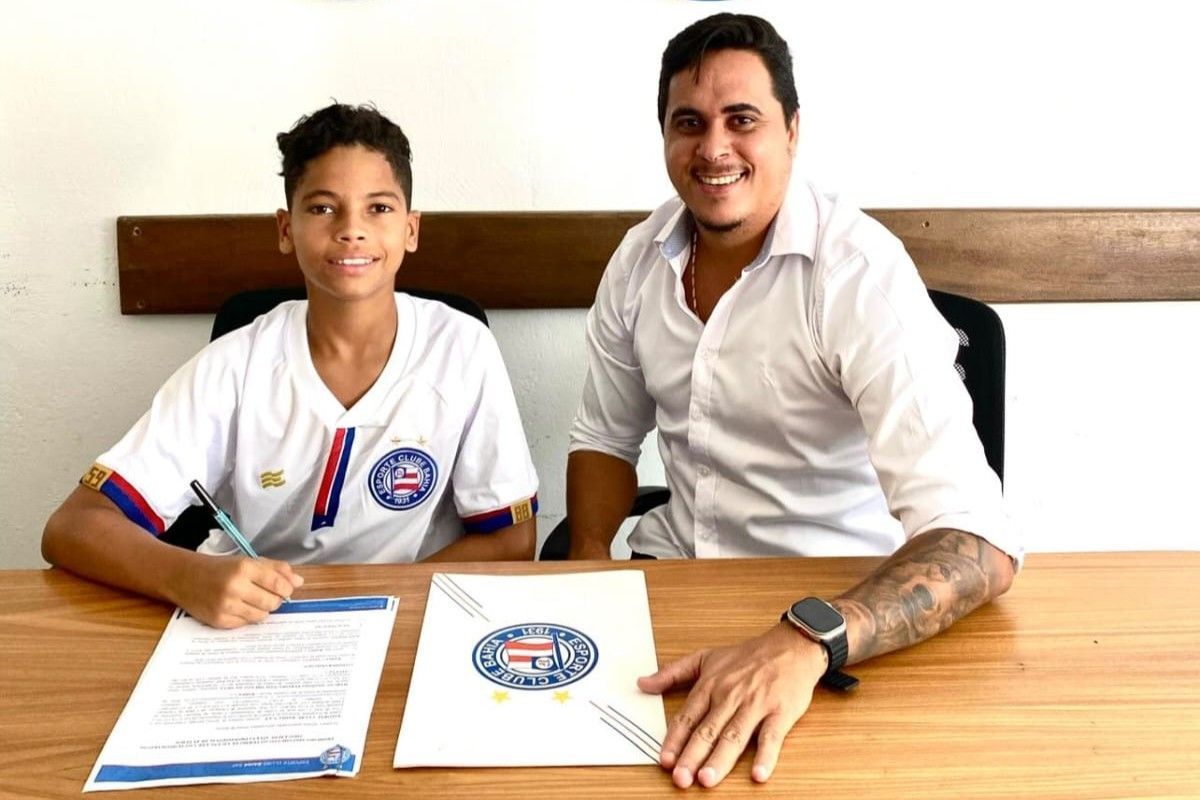 Jovem promessa de apenas 12 anos troca Palmeiras pelo Bahia