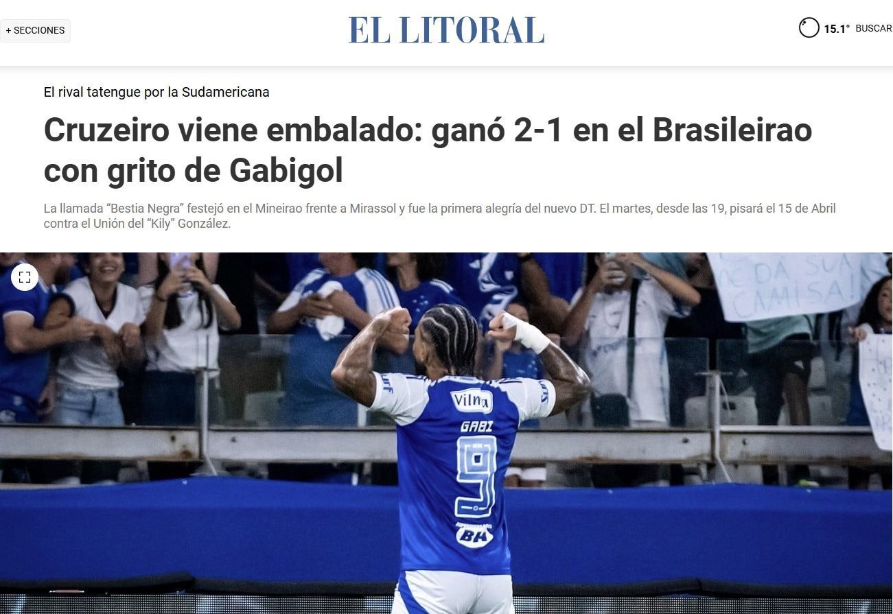 Cruzeiro é destaque na imprensa argentina antes de estreia na Sul-Americana