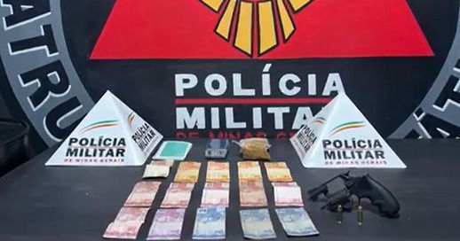 Polícia Militar apreende arma e prende suspeito de tráfico em Itabirito