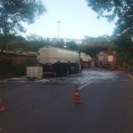 Trânsito em BH: interdição da BR-381 após acidente de caminhão-tanque completa 4 horas
