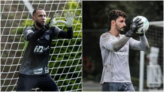 Everson, do Atlético, e Rafael, do S