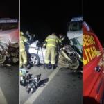 Três morrem em batida entre carro e caminhão guincho na BR-365, em Montes Claros