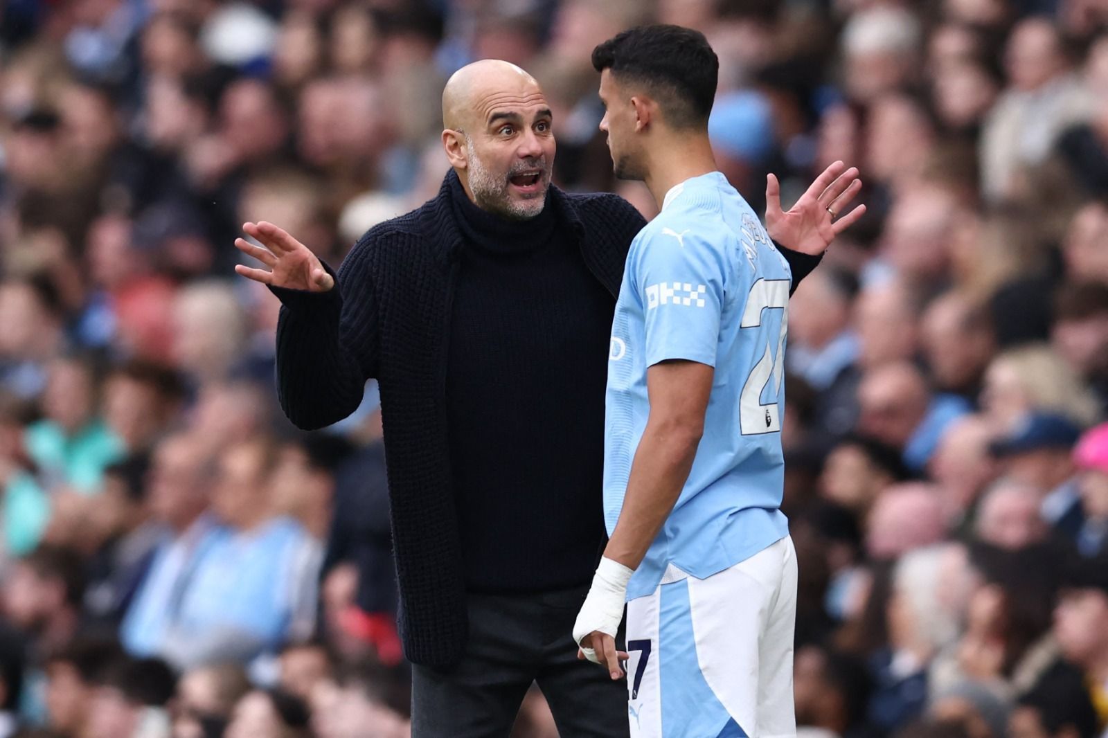 Guardiola critica meio-campista brasileiro do City e crava: ‘Não é inteligente’
