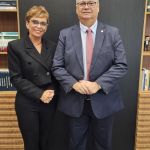 Marília Campos se reúne com Dino, no STF, para discutir ICMS da educação