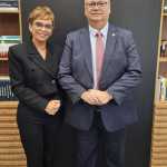 Marília Campos se reúne com Dino, no STF, para discutir ICMS da educação
