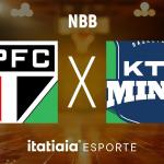 Horário e onde assistir ao vivo São Paulo x KTO Minas, pelo NBB