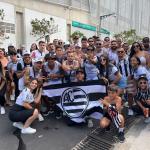 Torcida do Athletic 'invade' BH e faz festa antes de estreia no Independência