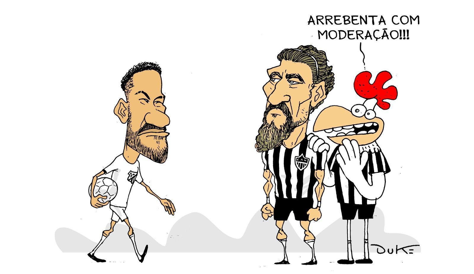 Charge do Duke: o confronto entre Santos e Atlético