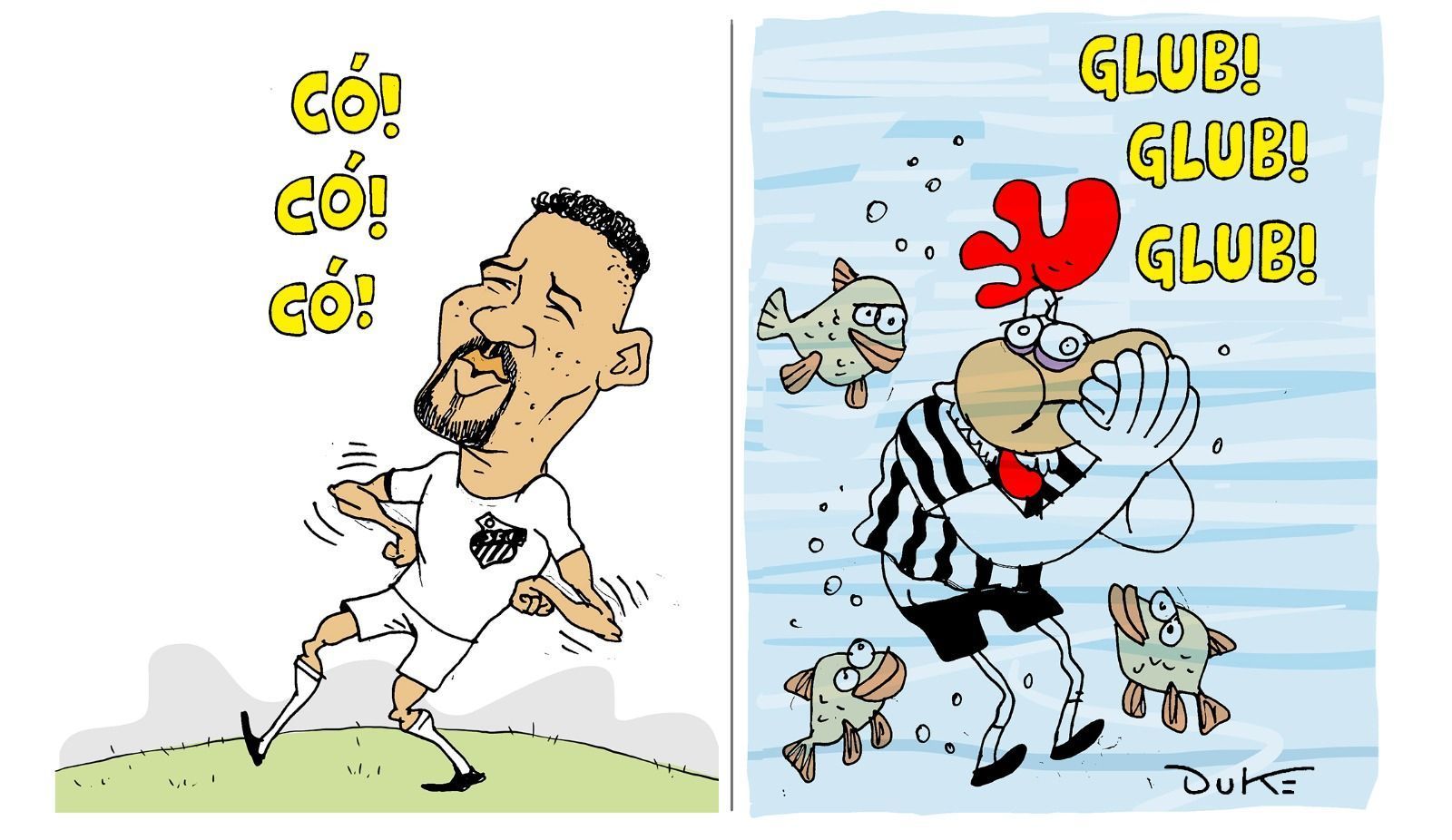Charge do Duke | A provocação de Zé Ivaldo ao marcar sobre o Atlético
