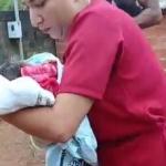 Mãe de recém-nascido abandonado seria adolescente; responsáveis pela menina são ouvidos na PM