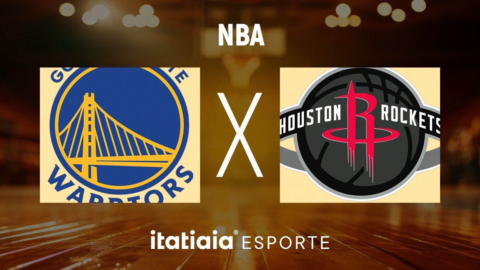 Horário e onde assistir ao vivo Warriors x Rockets, pela NBA