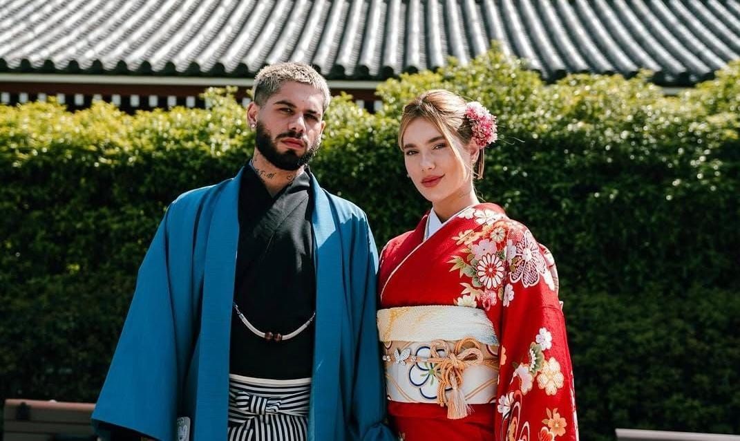 Virgínia Fonseca e Zé Felipe eternizam viagem ao Japão com tatuagem de casal; veja