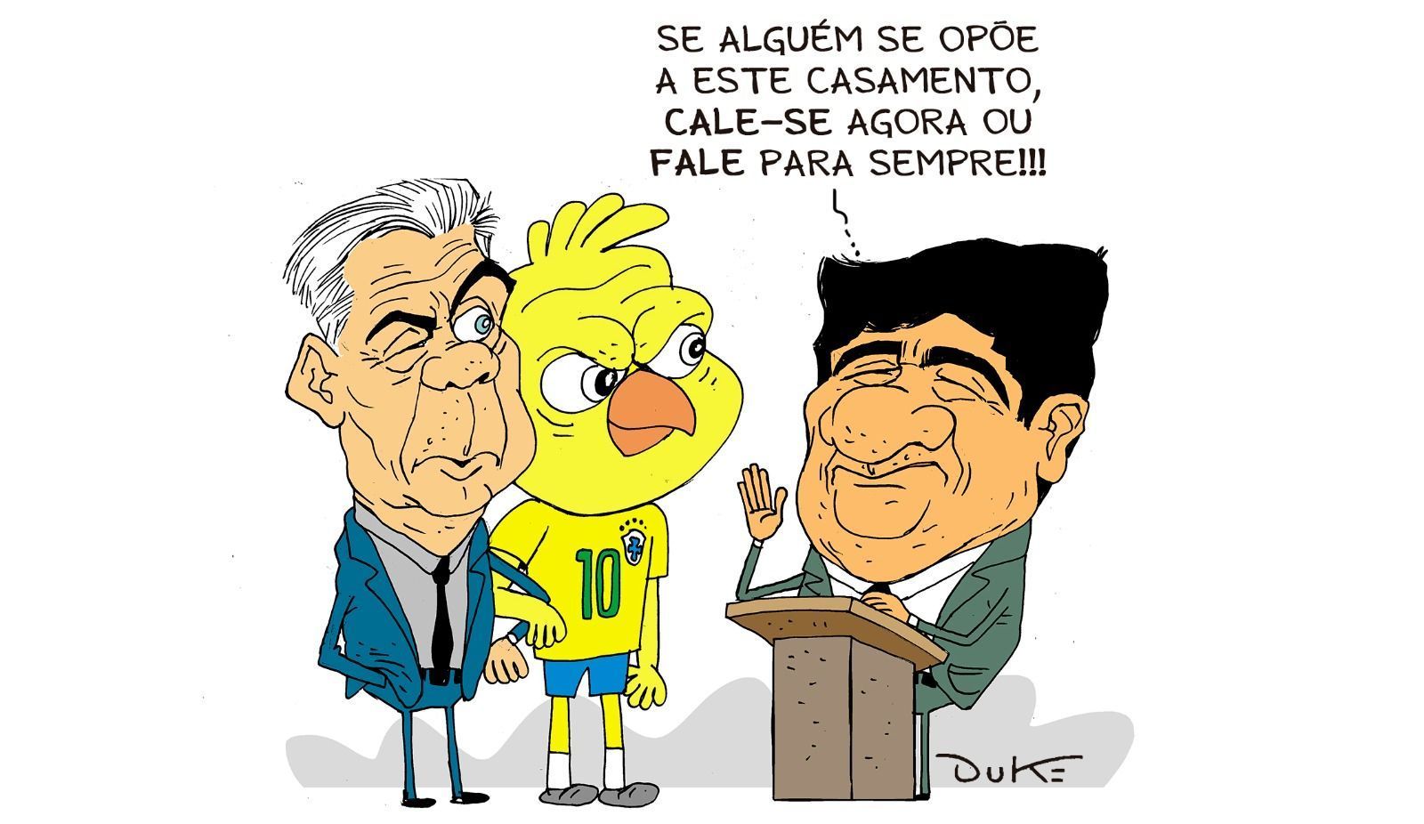 Charge do Duke | O possível acerto da Seleção Brasileira com Carlo Ancelotti