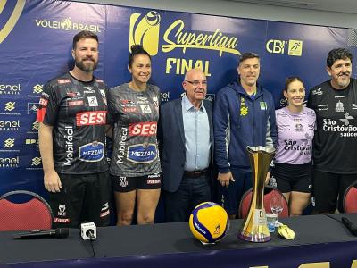 Jogadoras e técnicos falaram com a imprensa antes da final da Superliga Feminina