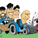 Charge do Duke | Cruzeiro, de Jardim, passa o trator sobre o Flamengo