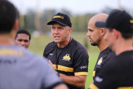 Primeiro treino de Eduardo Baptista pelo Criciúma