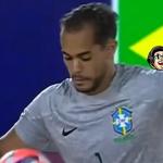Goleiro marca golaço em vitória do Brasil na Copa do Mundo de Beach Soccer; assista