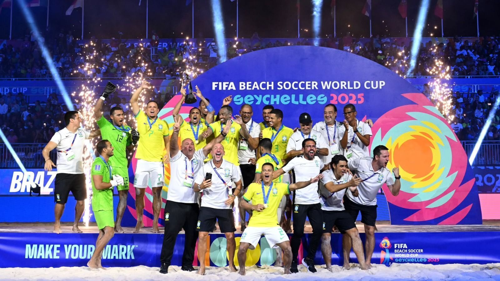 Brasil vence Belarus e conquista hepta da Copa do Mundo de futebol de areia