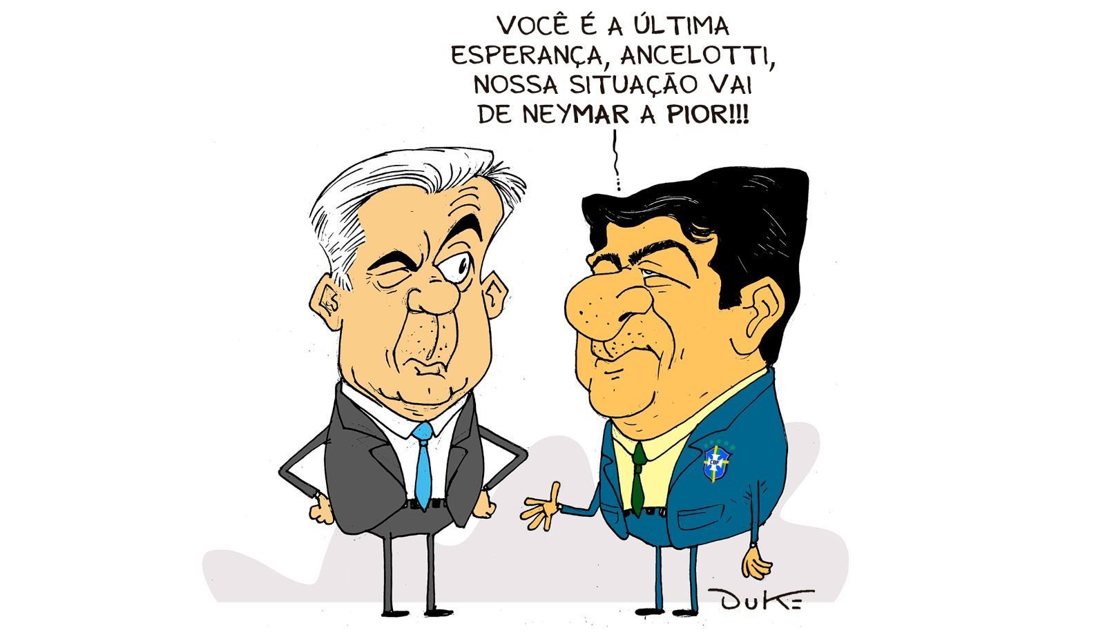 Charge do Duke | Ancelotti no comando da Seleção Brasileira