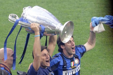 Inter de Milão com o troféu da Champions League em 2010