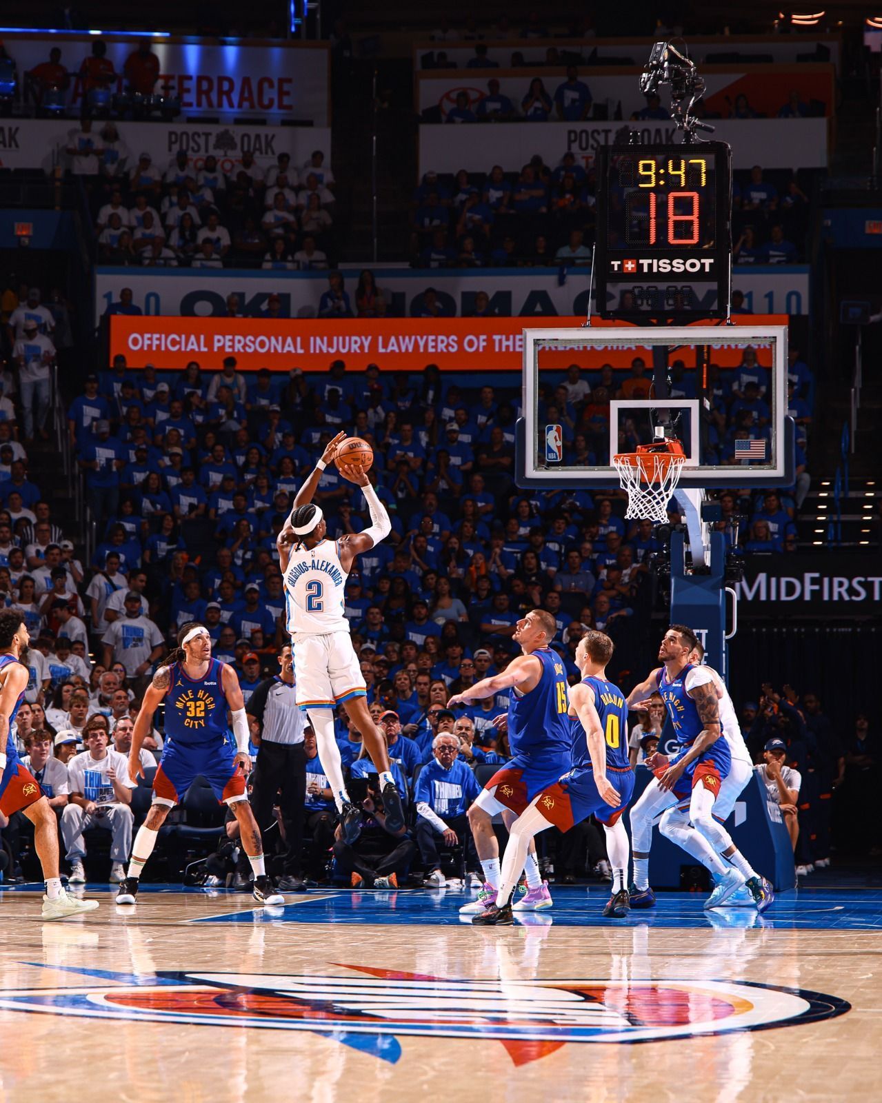 Thunder vira no último quarto, vence Nuggets e fica a uma vitória das finais do Oeste