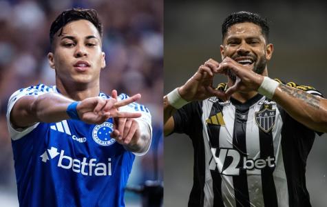 Kaio Jorge e Hulk se enfrentarão no clássico entre Cruzeiro e Atlético, neste domingo (18), no Mineirão