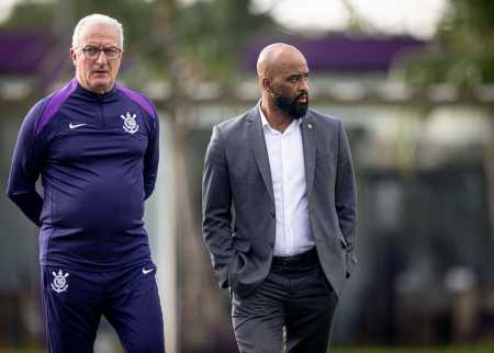 Dorival Júnior (técnico do Corinthians) e Fabinho Soldado (diretor executivo)
