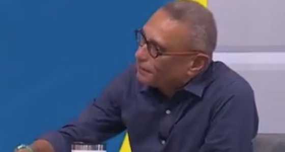 Comentarista Paulo César Vasconcellos durante o programa "Seleção Sportv"