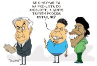 Charge do Duke | Neymar na pré-lista de Ancelotti para a Seleção Brasileira