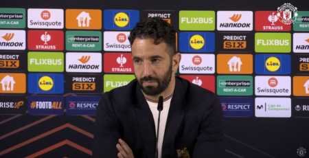 Rúben Amorim, técnico do Manchester United, em entrevista coletiva após perder a final da Liga Europa para o Tottenham