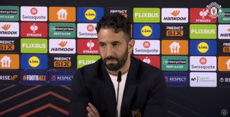 Rúben Amorim, técnico do Manchester United, em entrevista coletiva após perder a final da Liga Europa para o Tottenham