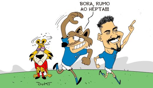 Charge do Duke | A classificação do Cruzeiro na Copa do Brasil