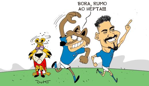Charge do Duke | A classificação do Cruzeiro na Copa do Brasil