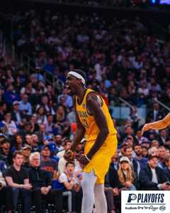 Pascal Siakam foi o grande destaque dos Pacers no jogo 2 das finais do Leste