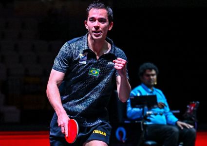 Hugo Calderano está na grande final do Mundial de Tênis de Mesa