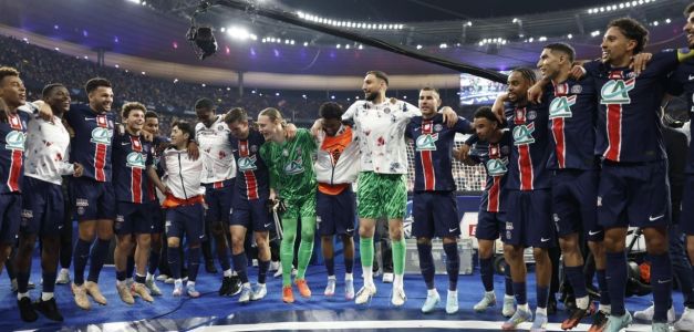 PSG após conquista da Copa da França 2024/25