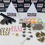 Três conduzidos com arma e drogas em Timóteo no fim de semana