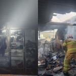 Casa pega fogo e fica destruída em Eloi Mendes, no Sul de Minas; veja imagens
