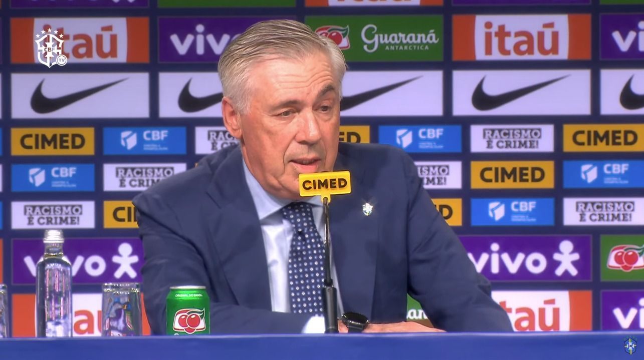 Sem Neymar, Carlo Ancelotti convoca Seleção Brasileira pela primeira vez