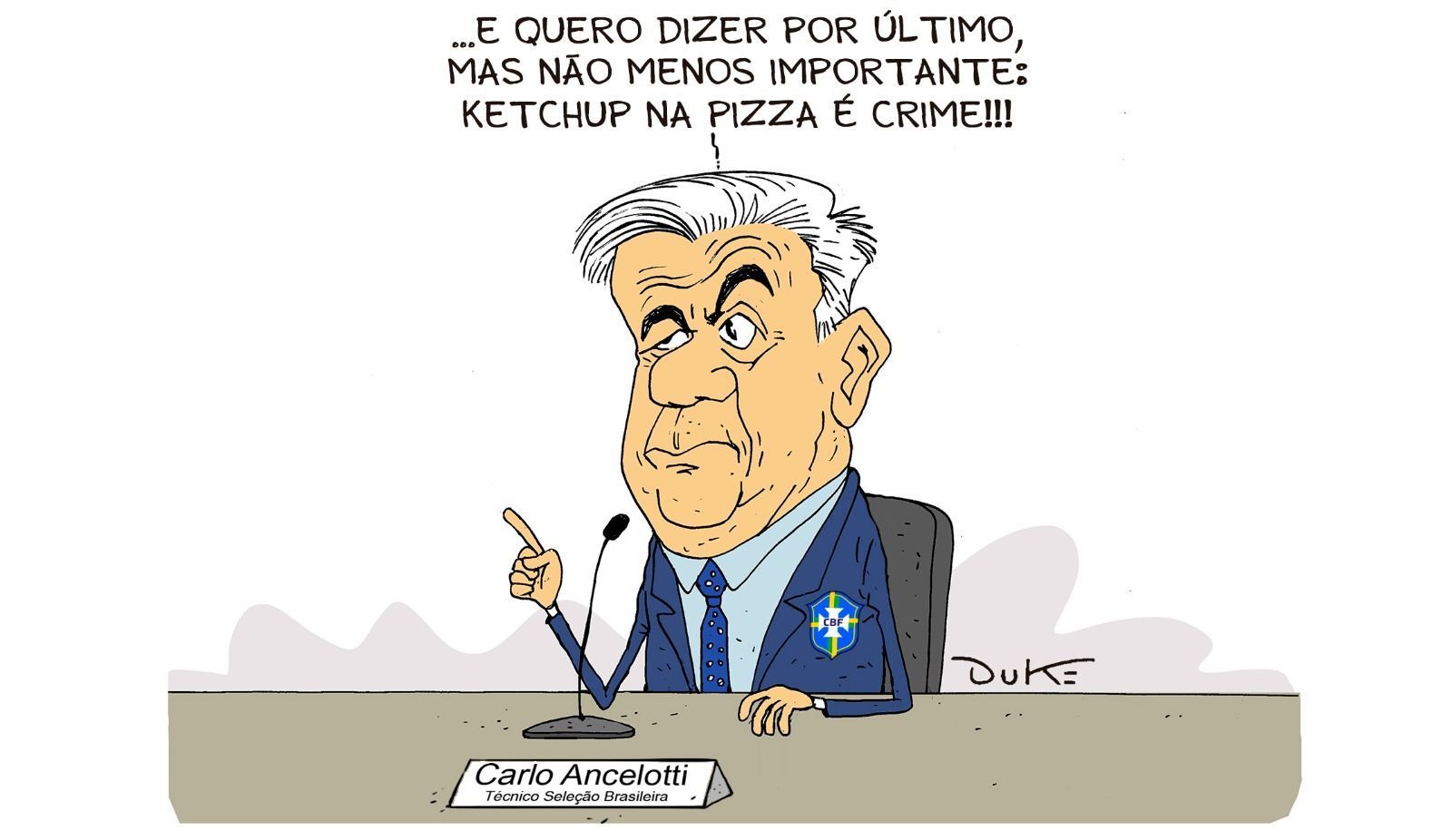 Charge do Duke | A convocação de Ancelotti para a Seleção Brasileira