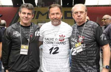 Armando Mendonça (à esquerda), Augusto Melo (centro) e Osmar Stábile (à direita)