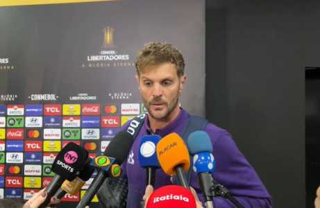 Javier Burrai, goleiro do Talleres-ARG, em entrevista na zona mista após derrota para o São Paulo