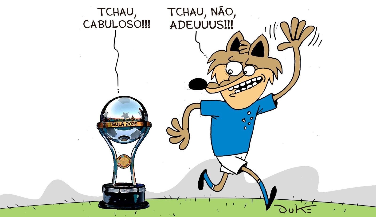 Charge do Duke | A despedida do Cruzeiro da Copa Sul-Americana