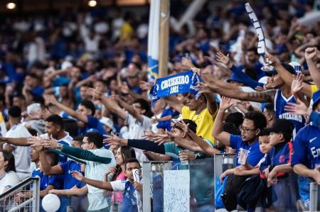 Torcida do Cruzeiro durante jogo no Mineirão
