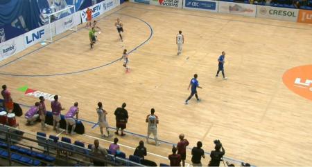 Minas x Blumenau, pela Liga Nacional de Futsal